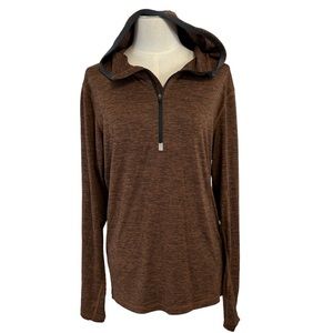 Prana Hoodie Quarter‎ Zip Lightweight Pullover Womens Small.